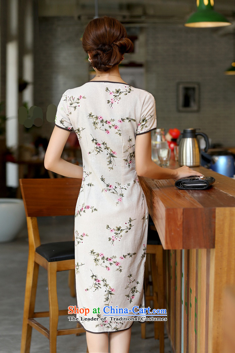 Darth their new spring and summer 2015 for women national long neck tie improved stylish Sau San manually linen dresses qipao CKK438 figure XL Photo, prices, brand platters! The elections are supplied in the national character of distribution, so action, buy now enjoy more preferential! As soon as possible.