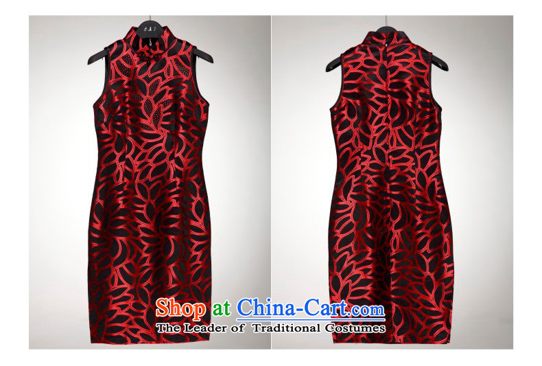 The MOZEN2015 wood really new short-sleeved elegant qipao gown round damask Female dress package mail 11,528 incoming exams 01 black XXXL safflower picture, prices, brand platters! The elections are supplied in the national character of distribution, so action, buy now enjoy more preferential! As soon as possible.