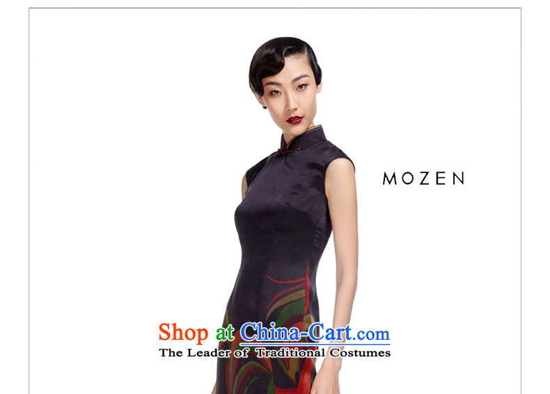 The women's true : 2015 new summer of Chinese silk cheongsam dress incense cloud yarn short skirt) Mr Ronald 01087 01 black flower M picture, prices, brand platters! The elections are supplied in the national character of distribution, so action, buy now enjoy more preferential! As soon as possible.