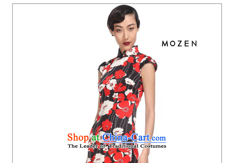 Wooden spring and summer of 2015 really new Chinese qipao improved female Sau San short skirt 32428 01 Black M picture, prices, brand platters! The elections are supplied in the national character of distribution, so action, buy now enjoy more preferential! As soon as possible.