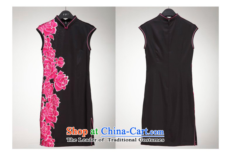 Wooden definitely that the spring and summer of 2015 New MOZEN of Chinese short of qipao improved stamp female skirt 21976 01 black XXL picture, prices, brand platters! The elections are supplied in the national character of distribution, so action, buy now enjoy more preferential! As soon as possible.