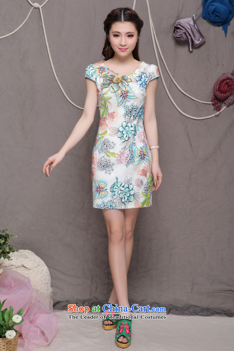 The end of the light (QM) OF ETHNIC CHINESE WOMEN cheongsam dress retro embroidery cheongsam dress ZMY9907 apricot XL Photo, prices, brand platters! The elections are supplied in the national character of distribution, so action, buy now enjoy more preferential! As soon as possible.