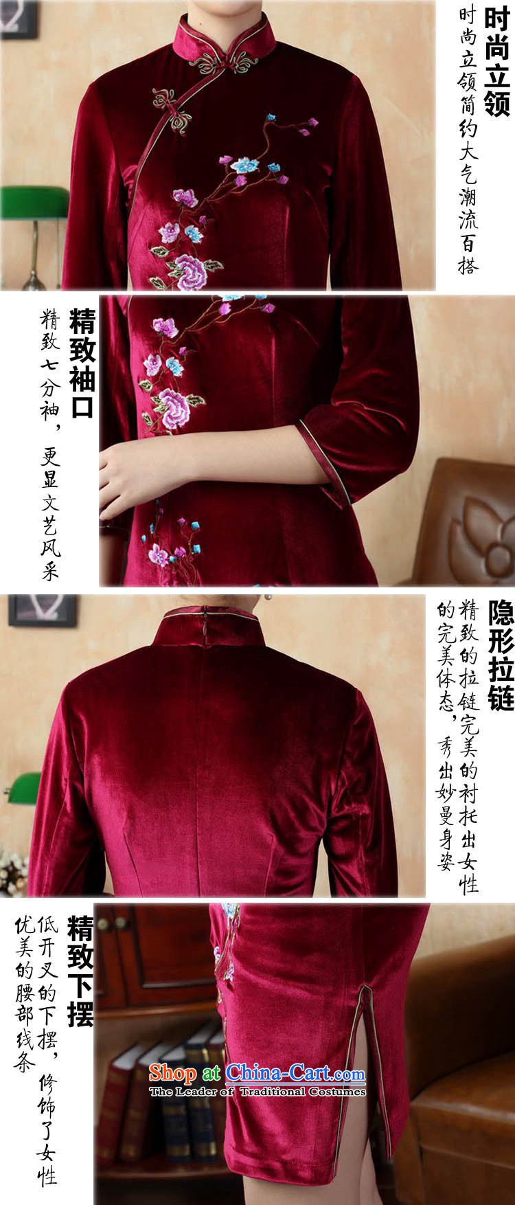 Ko Yo Overgrown Tomb 2015 new qipao Gigi Lai stylish 7/improved handicraft embroidery scouring pads qipao and the dress short skirt TD0010 QIPAO 165/L violet picture, prices, brand platters! The elections are supplied in the national character of distribution, so action, buy now enjoy more preferential! As soon as possible.