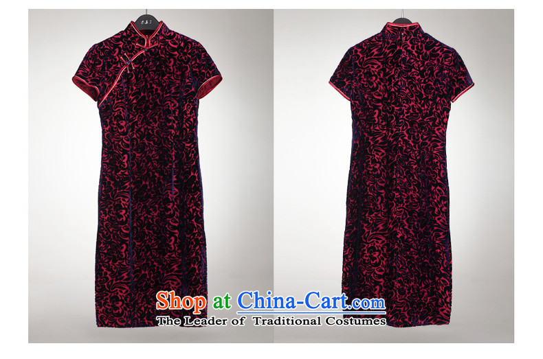 A qipao wood really spring 2015 new really improved qipao gown of Sau San velvet skirt with Mr Ronald 11543 16 mother Deep Violet L picture, prices, brand platters! The elections are supplied in the national character of distribution, so action, buy now enjoy more preferential! As soon as possible.