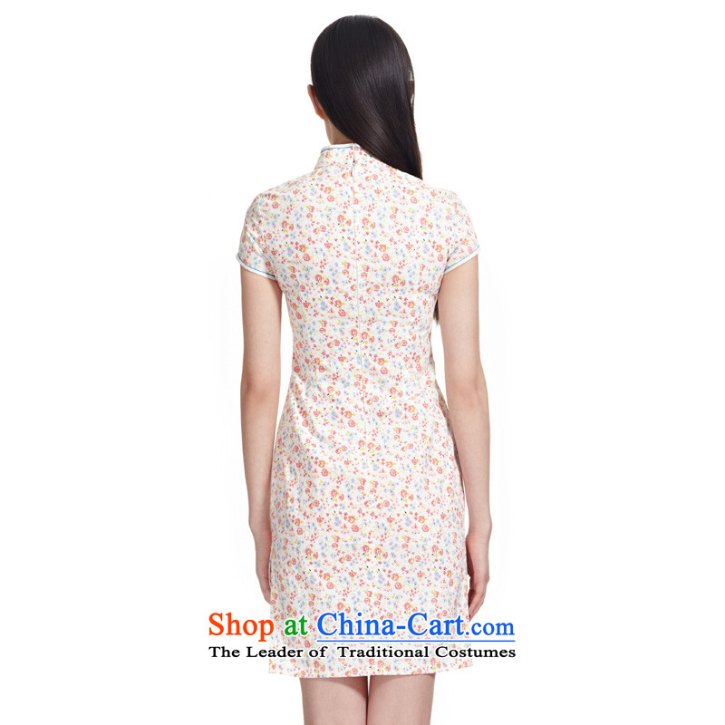 The MOZEN2015 wood really new summer of Chinese cotton small saika short of Qipao Female 01102 19-pack Light Pink XL, wooden really a , , , shopping on the Internet