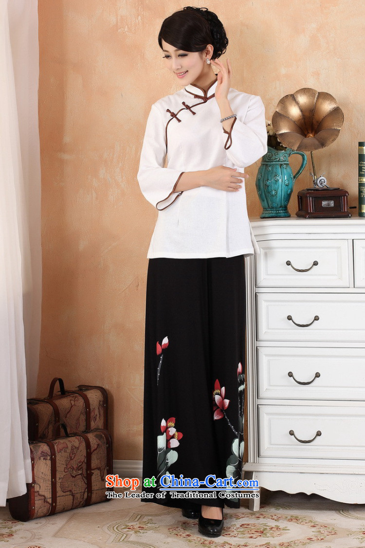 Ms. Li Jing Tong Women's clothes summer shirt collar cotton linen Chinese Han-women in Tang Dynasty improved cuff 2382 - 3 M recommendations 100-110 catty purple) Picture, prices, brand platters! The elections are supplied in the national character of distribution, so action, buy now enjoy more preferential! As soon as possible.