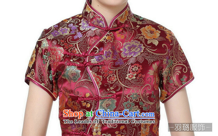 In the new kit, Retro ethnic improved 10 detained Short-Sleeve Mock-Neck long skirt qipao TJ0028# Tang dynasty, wine red XXXL picture, prices, brand platters! The elections are supplied in the national character of distribution, so action, buy now enjoy more preferential! As soon as possible.
