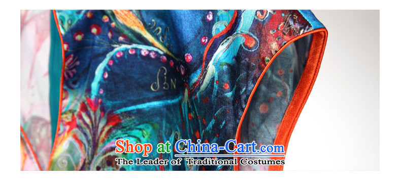 Wood of 2015 Summer really new Chinese silk cheongsam dress stylish cheongsam dress female 42741 email package 12 Dark Yellow Xxl(a) picture, prices, brand platters! The elections are supplied in the national character of distribution, so action, buy now enjoy more preferential! As soon as possible.
