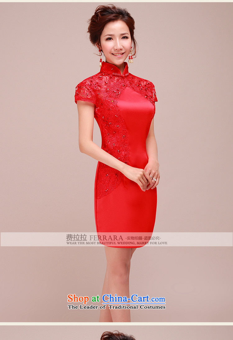 Ferrara New Red qipao qipao gown bride short of marriage, lace bows services XL Suzhou shipment pictures cheongsam, prices, brand platters! The elections are supplied in the national character of distribution, so action, buy now enjoy more preferential! As soon as possible.