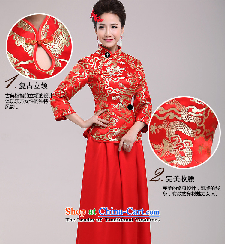 Ferrara 2015 New Chinese improved retro bridal dresses skirt spring bride red dress bows services L Suzhou shipment picture, prices, brand platters! The elections are supplied in the national character of distribution, so action, buy now enjoy more preferential! As soon as possible.
