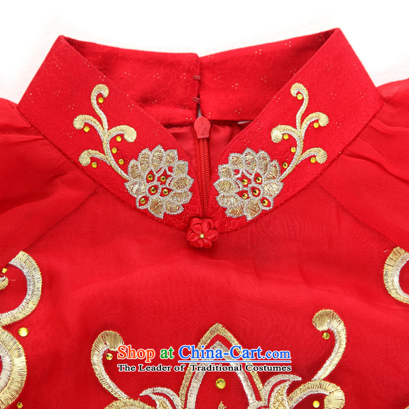 Wooden spring and summer of 2015 really new chinese red color wedding dress temperament bride cheongsam wedding services 32433 toasting champagne cluster 04 deep red wood really a , , , XL, online shopping