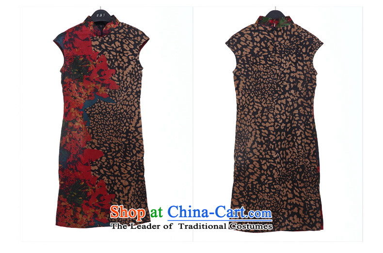 Wooden spring and summer of 2015 really new Silk Leopard Stamp short of Qipao Chinese Female 32459 00 Xxl(b) colorfulness skirt picture, prices, brand platters! The elections are supplied in the national character of distribution, so action, buy now enjoy more preferential! As soon as possible.