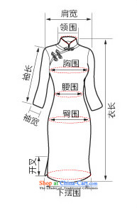 [Sau Kwun Tong] Blue Yu upscale silk embroidery cheongsam 2015 spring/summer long-sleeved stylish silk cheongsam dress temperament HC3868 BLUE L picture, prices, brand platters! The elections are supplied in the national character of distribution, so action, buy now enjoy more preferential! As soon as possible.