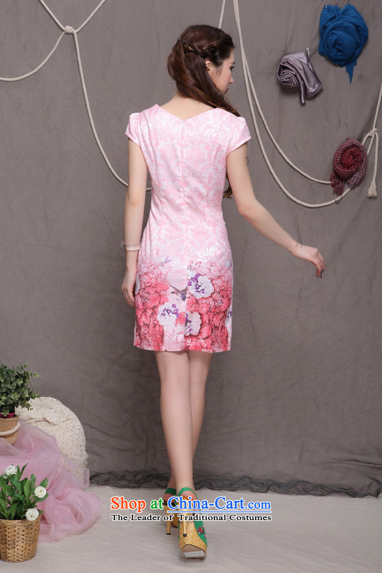 The end of the high end of the light of ethnic Chinese women cheongsam dress retro Sau San cheongsam dress ZMY9902 pink XXL picture, prices, brand platters! The elections are supplied in the national character of distribution, so action, buy now enjoy more preferential! As soon as possible.
