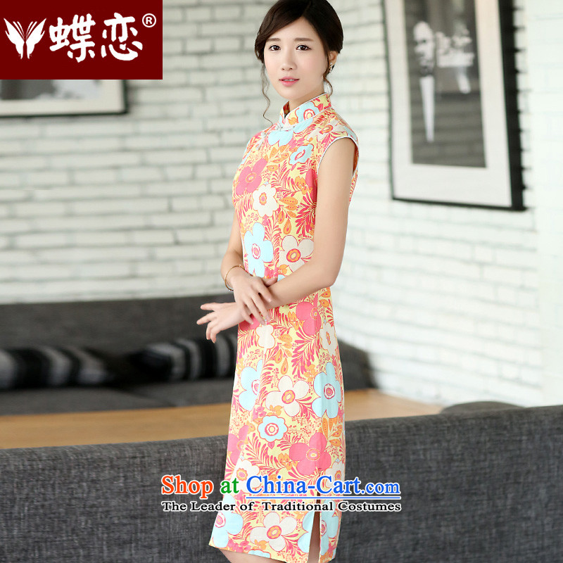 The Butterfly Lovers 2015 Summer new women's national improved stylish cheongsam dress qipao 45011 Ms. daily XXL, Butterfly Lovers , , , EUROBLECH shopping on the Internet