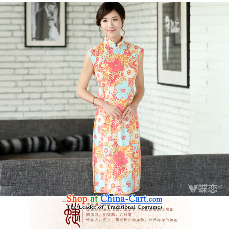 The Butterfly Lovers 2015 Summer new women's national improved stylish cheongsam dress qipao 45011 Ms. daily EUROBLECH XXL picture, prices, brand platters! The elections are supplied in the national character of distribution, so action, buy now enjoy more preferential! As soon as possible.