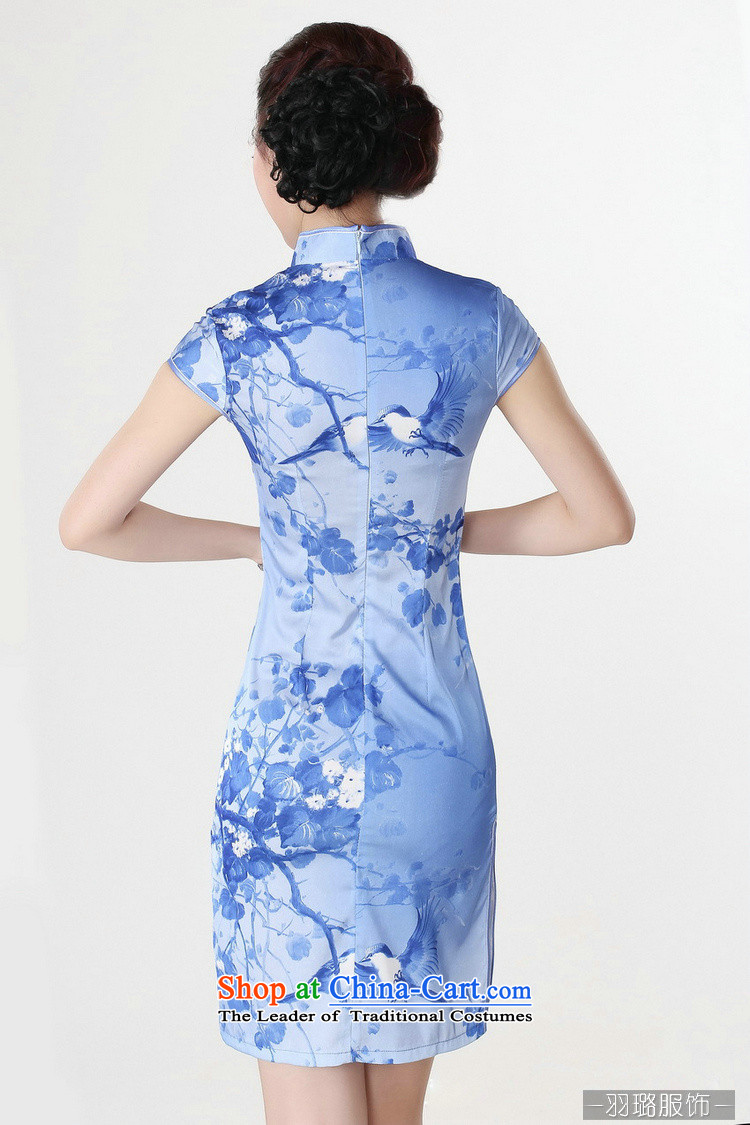 In the new kit, Retro improved collar short-sleeved qipao detained manually dresses qipao Tang dynasty CHINESE CHEONGSAM TD0197# GOLD XL Photo, prices, brand platters! The elections are supplied in the national character of distribution, so action, buy now enjoy more preferential! As soon as possible.