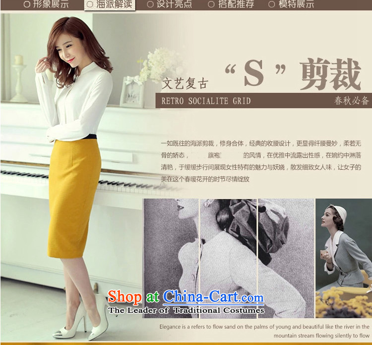 The elections as soon as possible on the SSTF Lady Yat qipao new stylish fall short of Sau San sexy body skirt cheongsam dress knitting yellow L picture, prices, brand platters! The elections are supplied in the national character of distribution, so action, buy now enjoy more preferential! As soon as possible.