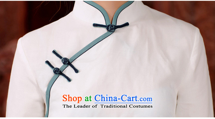 The Butterfly Lovers autumn 2015 new for women improved qipao shirt cotton linen china wind Ms. Tang blouses 45056 m White XXXL picture, prices, brand platters! The elections are supplied in the national character of distribution, so action, buy now enjoy more preferential! As soon as possible.