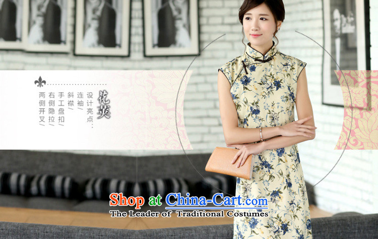 The Butterfly Lovers 2015 Summer new ethnic improved manually on each side of the tray clip of the forklift truck sleeveless linen yarn-dyed jacquard cheongsam dress 45013 pen health spending XXL picture, prices, brand platters! The elections are supplied in the national character of distribution, so action, buy now enjoy more preferential! As soon as possible.