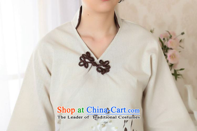 158 Jing female Tang Women's clothes summer blouses Crescent for cotton linen hand-painted Chinese Han-women in Tang Dynasty improved cuff A0054 beige PUERTORRICANS recommendations 85-100 catty) Picture, prices, brand platters! The elections are supplied in the national character of distribution, so action, buy now enjoy more preferential! As soon as possible.