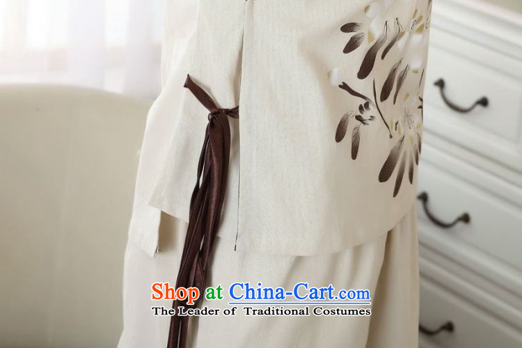 158 Jing female Tang Women's clothes summer blouses Crescent for cotton linen hand-painted Chinese Han-women in Tang Dynasty improved cuff A0054 beige PUERTORRICANS recommendations 85-100 catty) Picture, prices, brand platters! The elections are supplied in the national character of distribution, so action, buy now enjoy more preferential! As soon as possible.