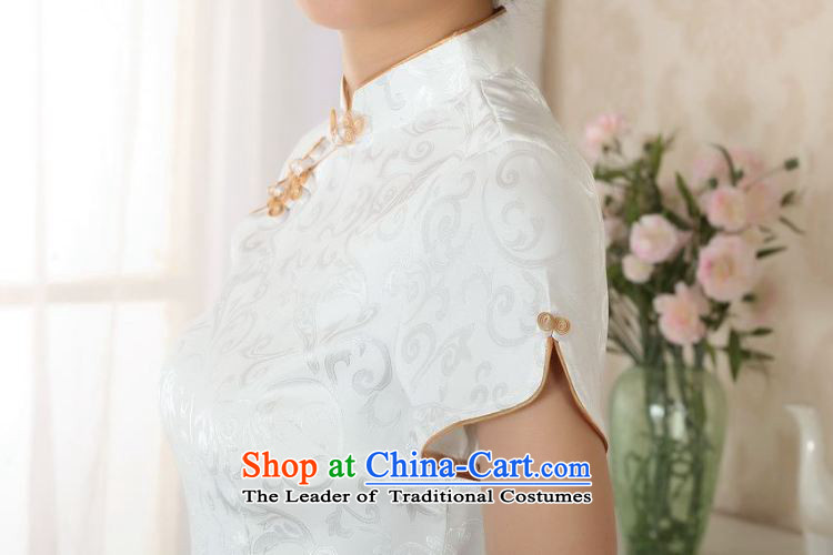 Ms. Li Jing Tong Women's clothes summer shirt collar ramp up disc detained Chinese Han-Tang dynasty improved women's short-sleeved green 3XL( A0052 -A recommendation 150 - 160131) pictures, price catty, brand platters! The elections are supplied in the national character of distribution, so action, buy now enjoy more preferential! As soon as possible.