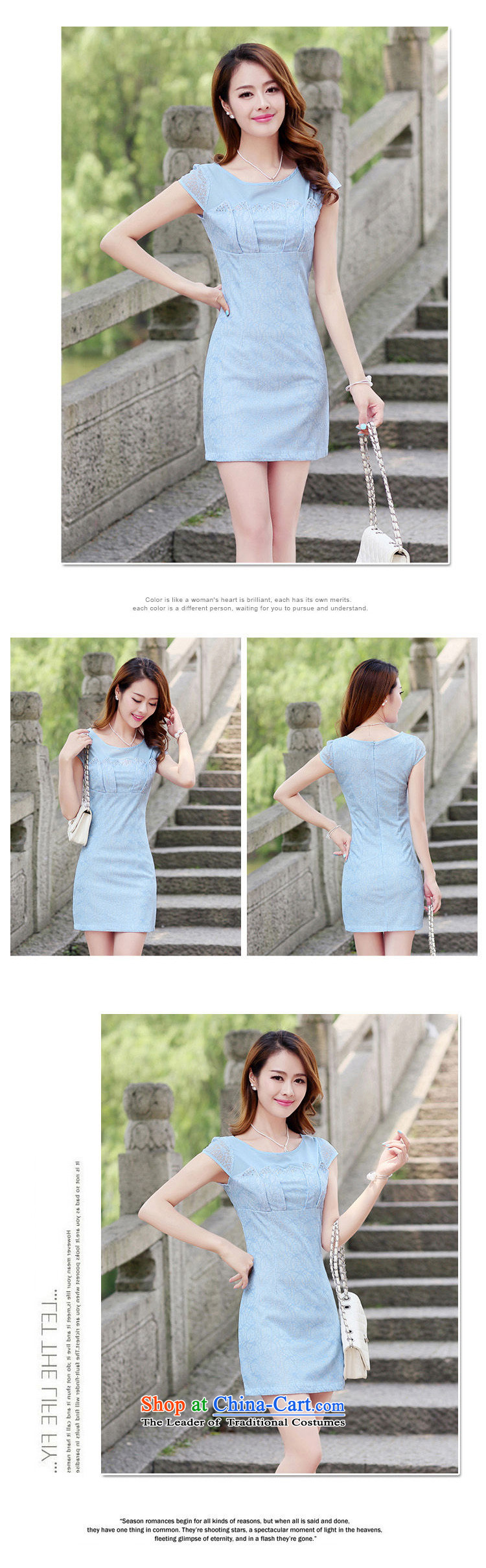The world of Kam Yuet Women 2015 summer gown improved daily short-sleeved lace cheongsam dress lady sweet temperament light cooked girls Yellow XL Photo, prices, brand platters! The elections are supplied in the national character of distribution, so action, buy now enjoy more preferential! As soon as possible.