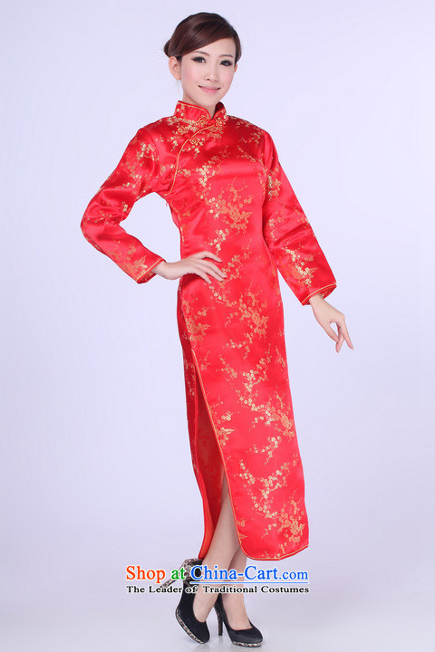 158 Jing qipao summer improved retro dresses collar silk Chinese qipao gown length of improved 0013  L (paras. 110-115 recommended the burden of red) Picture, prices, brand platters! The elections are supplied in the national character of distribution, so action, buy now enjoy more preferential! As soon as possible.