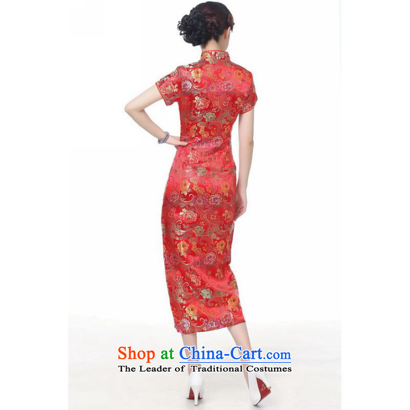 158 Jing qipao summer improved retro dresses collar hand-painted 10 detained long qipao Chinese cheongsam dress long) Improved SK002 C0001 couplet, paras. 110115), L (recommended 158 Jing.... catty shopping on the Internet