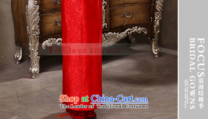 In the early 2015, marriages bows services improved long-sleeved red Chinese antique dresses etiquette will female RED M picture, prices, brand platters! The elections are supplied in the national character of distribution, so action, buy now enjoy more preferential! As soon as possible.