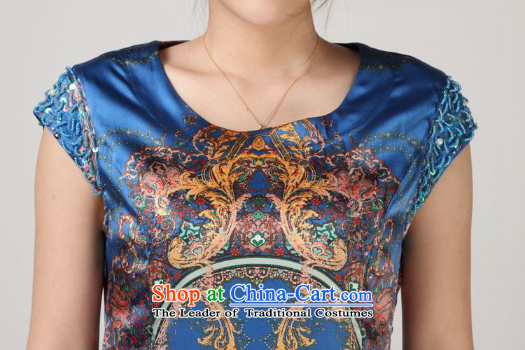 The 2014 summer of forest narcissus loose herbs extract large round-neck collar short-sleeved silk dresses S7-860 orange M picture, prices, brand platters! The elections are supplied in the national character of distribution, so action, buy now enjoy more preferential! As soon as possible.
