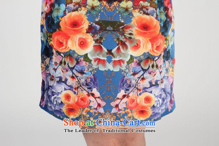 The 2014 summer of forest narcissus loose herbs extract large round-neck collar short-sleeved silk dresses S7-860 orange M picture, prices, brand platters! The elections are supplied in the national character of distribution, so action, buy now enjoy more preferential! As soon as possible.