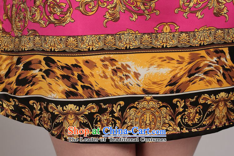 The 2014 summer forest narcissus new offer of the chiffon cuffs stamp really silk cheongsam dress S7-867 ORANGE XXL picture, prices, brand platters! The elections are supplied in the national character of distribution, so action, buy now enjoy more preferential! As soon as possible.