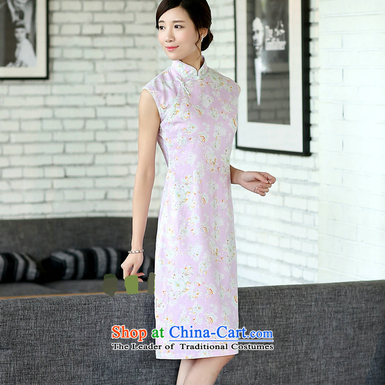 In the new kit of Chinese literature and fan summer improvements linen daily cotton linen dresses sleeveless cheongsam dress shrubby toner dresses CQP869 sleeveless toner roses XL Photo, prices, brand platters! The elections are supplied in the national character of distribution, so action, buy now enjoy more preferential! As soon as possible.