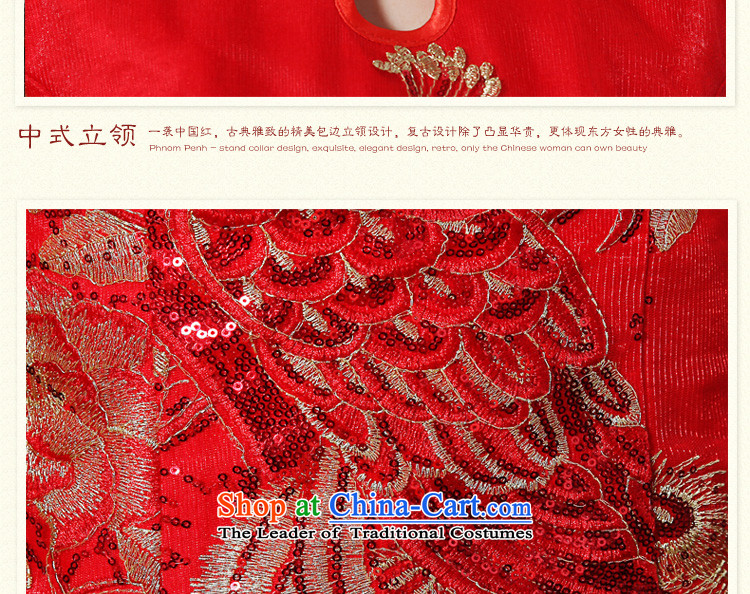 The new Chinese embroidery tslyzm2015 short of qipao bride wedding dress toasting champagne Sau San serving short-sleeved qipao Phoenix improved dresses red XXL picture, prices, brand platters! The elections are supplied in the national character of distribution, so action, buy now enjoy more preferential! As soon as possible.