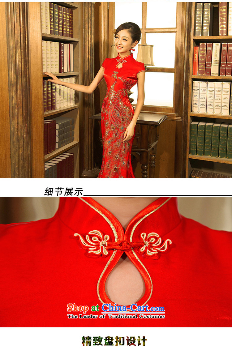 The girl brides red dress ceremonial wedding dresses 2015 new welcome drink service hotel dress crowsfoot long red XXXL 2.4 feet posted 863.1waist picture, prices, brand platters! The elections are supplied in the national character of distribution, so action, buy now enjoy more preferential! As soon as possible.