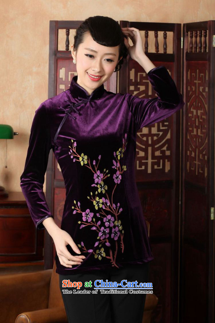 Ms. Li Jing Tong Women's clothes summer shirt collar is pressed to hand-painted silk Chinese Han-women in Tang Dynasty improved cuff 0065 -A black L recommendations 115-120 catty) Picture, prices, brand platters! The elections are supplied in the national character of distribution, so action, buy now enjoy more preferential! As soon as possible.