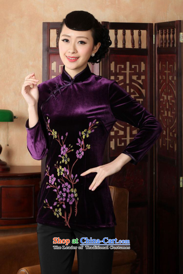 Shanghai, optimize ipo female Tang Women's clothes summer shirt collar is pressed to hand-painted silk Chinese Han-women improved black XL pictures, -A price, brand platters! The elections are supplied in the national character of distribution, so action, buy now enjoy more preferential! As soon as possible.