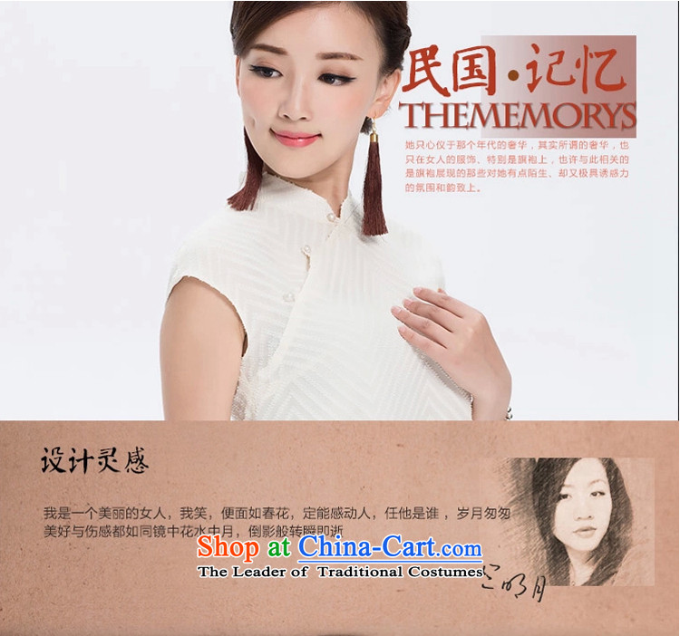 【 Yat lady health Snow Flower stylish Sau San breathable lint-free chiffon shirt without sleeves, thin and light summer Tang blouses white L picture, prices, brand platters! The elections are supplied in the national character of distribution, so action, buy now enjoy more preferential! As soon as possible.