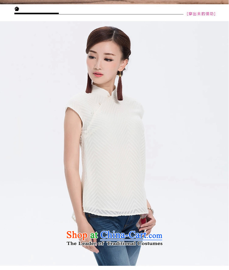 【 Yat lady health Snow Flower stylish Sau San breathable lint-free chiffon shirt without sleeves, thin and light summer Tang blouses white L picture, prices, brand platters! The elections are supplied in the national character of distribution, so action, buy now enjoy more preferential! As soon as possible.