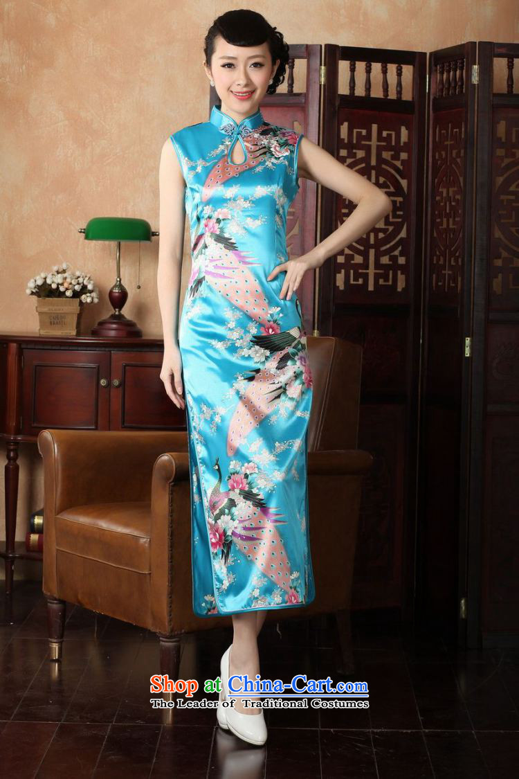 Yet women's floor building new summer in Ms. long collar stamp Chinese qipao large improved Tang dynasty female lake blue •5,100 medium picture, prices, brand platters! The elections are supplied in the national character of distribution, so action, buy now enjoy more preferential! As soon as possible.