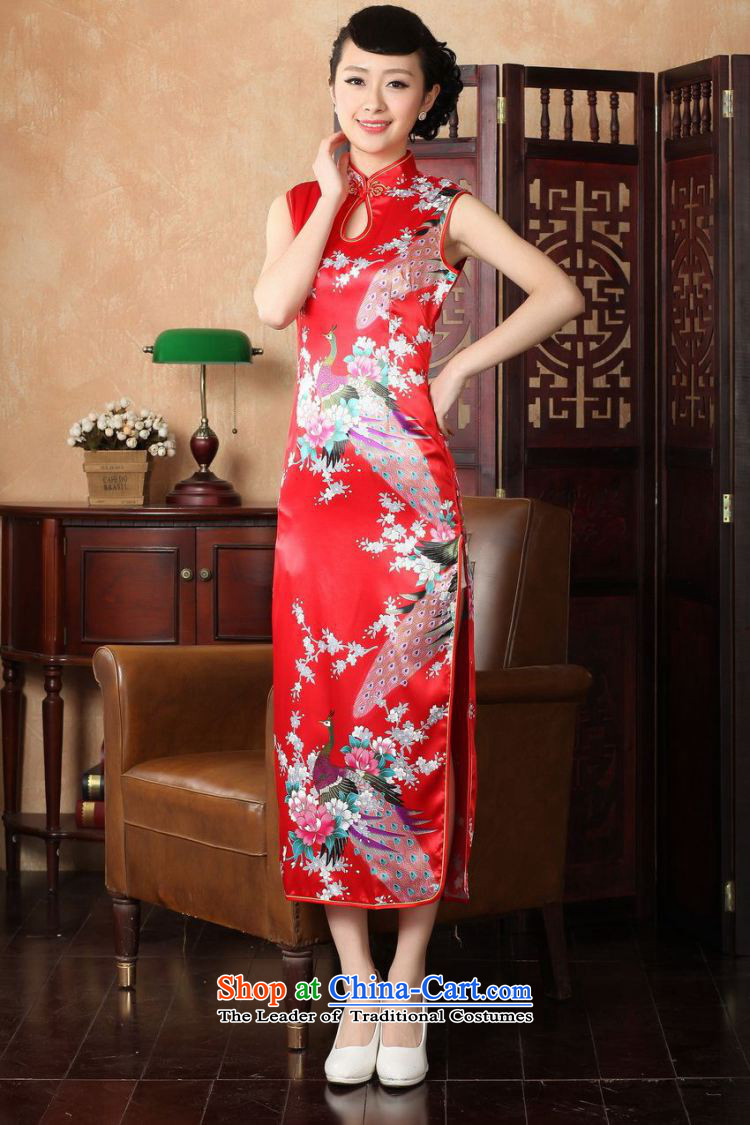 Yet women's floor building new summer Ms. collar sleeveless stamp in the medium to long term improvement of Chinese antique dresses Tang dynasty women 5116 Red 2XL/40 picture, prices, brand platters! The elections are supplied in the national character of distribution, so action, buy now enjoy more preferential! As soon as possible.