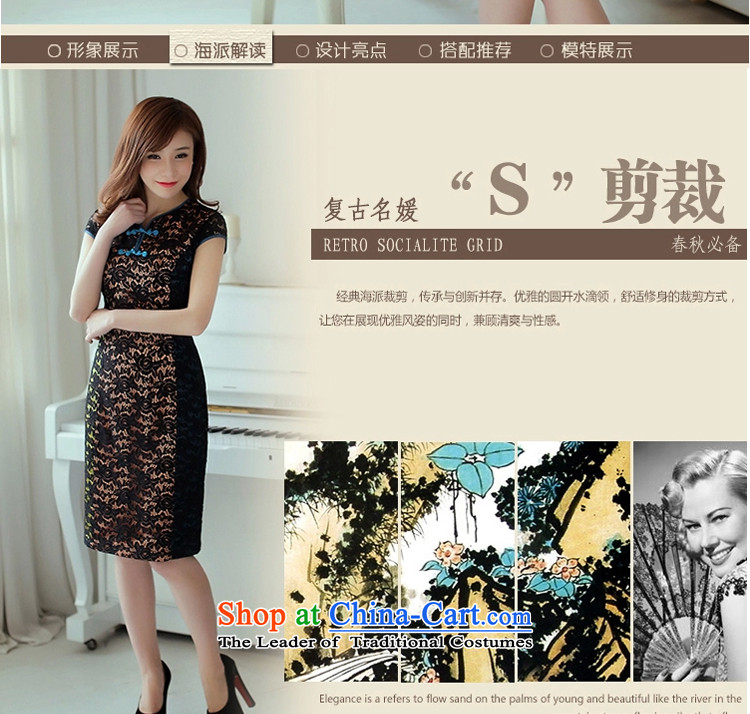 A Pinwheel Without Wind Core Wah Yat lace retro look like dresses China wind 2015 Summer new women's national wind suit S picture, prices, brand platters! The elections are supplied in the national character of distribution, so action, buy now enjoy more preferential! As soon as possible.