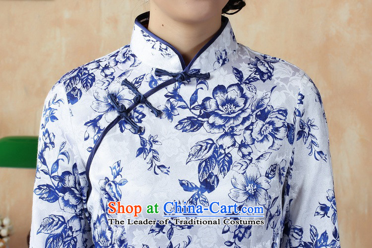 158 Jing qipao summer improved retro Dresses Need collar badges of hand-painted Chinese cheongsam dress in the improvement in the Cuff Long White M recommendations 0020 100-110 catties) Picture, prices, brand platters! The elections are supplied in the national character of distribution, so action, buy now enjoy more preferential! As soon as possible.