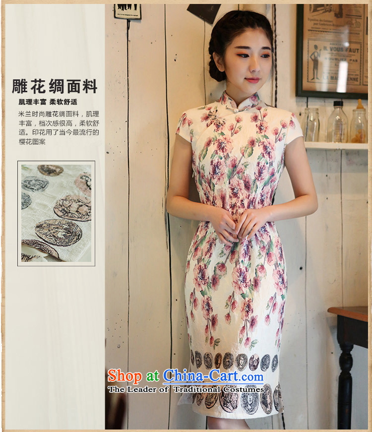 A Pinwheel Without Wind the lock Yat chun kee retro new cheongsam dress cheongsam dress improvements for summer daily fashion pink XL Photo, prices, brand platters! The elections are supplied in the national character of distribution, so action, buy now enjoy more preferential! As soon as possible.