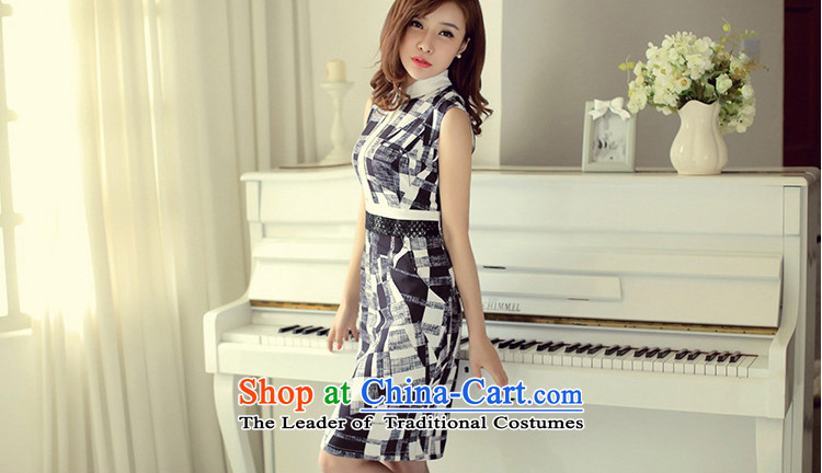 【 Yat lady health mocha chiffon dresses Spring New China wind summer women's Mock-neck summer black L picture, prices, brand platters! The elections are supplied in the national character of distribution, so action, buy now enjoy more preferential! As soon as possible.