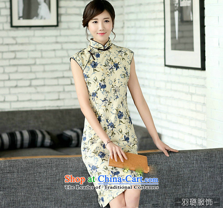 In the new kit of Chinese literature and fan summer improvements linen daily cotton linen dresses sleeveless stamp cheongsam dress CQP017 Sleeveless Zi 0836 S picture, prices, brand platters! The elections are supplied in the national character of distribution, so action, buy now enjoy more preferential! As soon as possible.