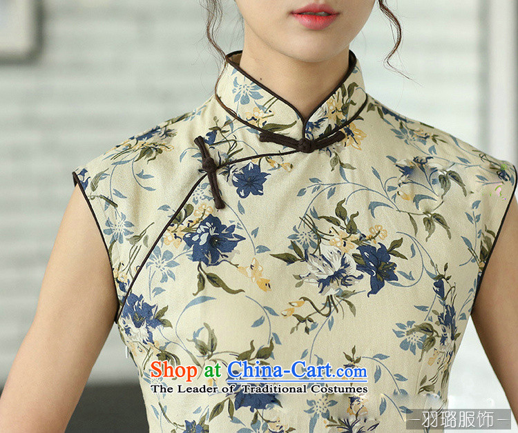 In the new kit of Chinese literature and fan summer improvements linen daily cotton linen dresses sleeveless stamp cheongsam dress CQP017 Sleeveless Zi 0836 S picture, prices, brand platters! The elections are supplied in the national character of distribution, so action, buy now enjoy more preferential! As soon as possible.