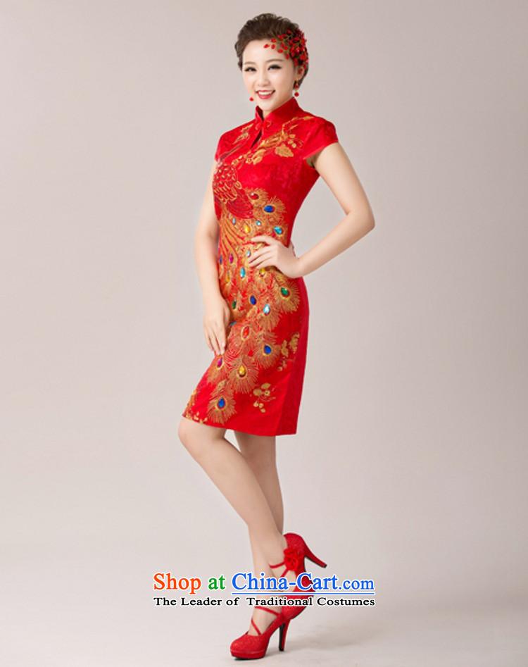 Yong-yeon and 2015 New married women serving the bride dress qipao bows skirt red door service marriage short cheongsam RED M picture, prices, brand platters! The elections are supplied in the national character of distribution, so action, buy now enjoy more preferential! As soon as possible.